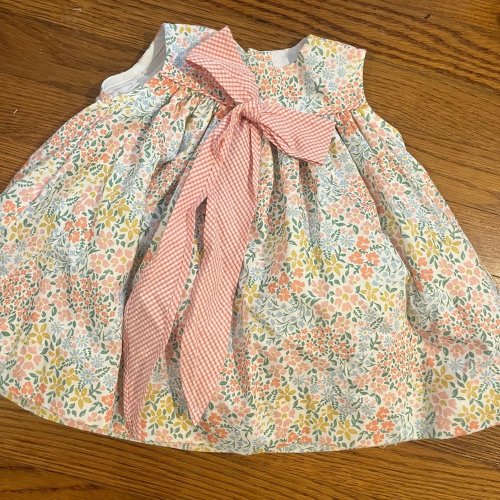 Floral Kids Bailey Boys Dress with Pink Bow